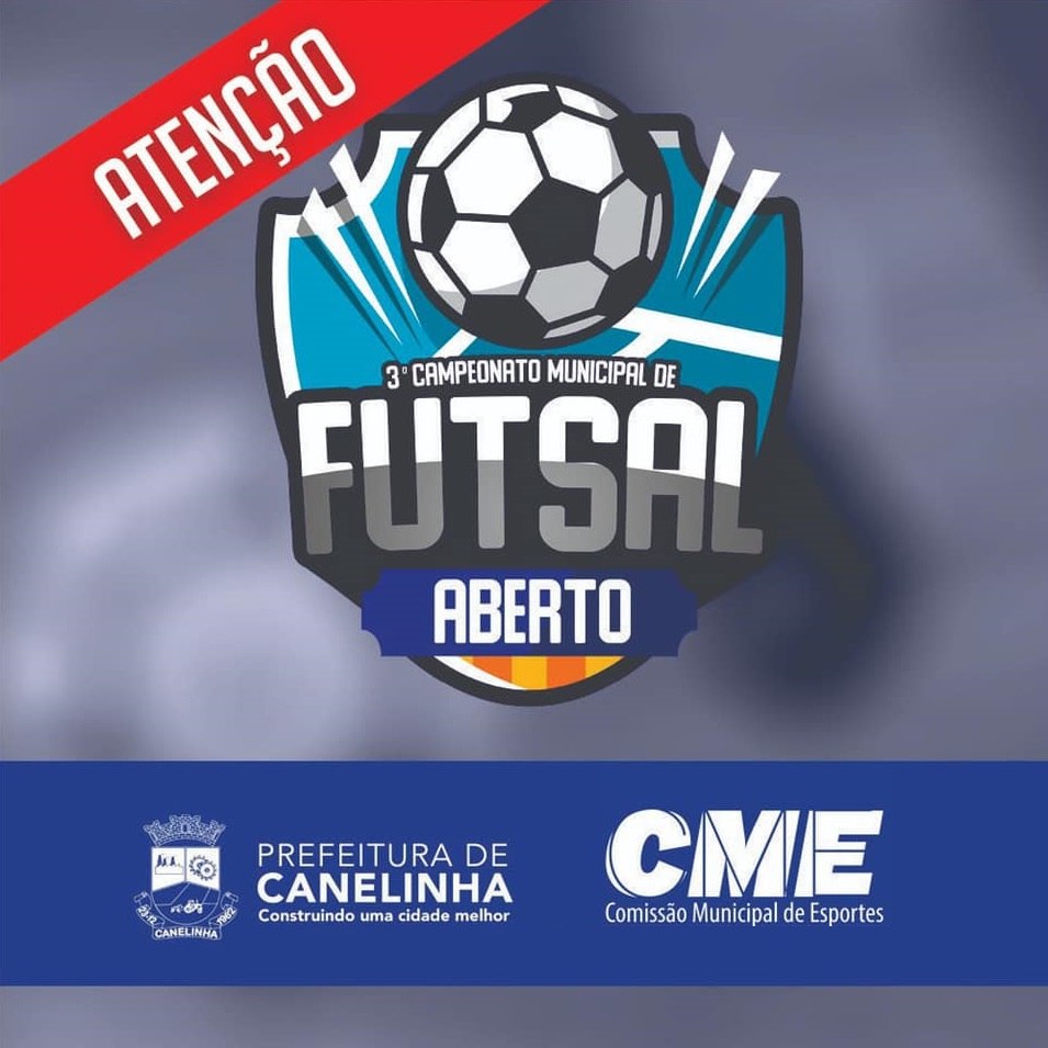 Cârne dos Jogos do Campeonato Municipal de Futebol de Salão 2023 - Lagoa  dos Três Cantos - Prefeitura Municipal