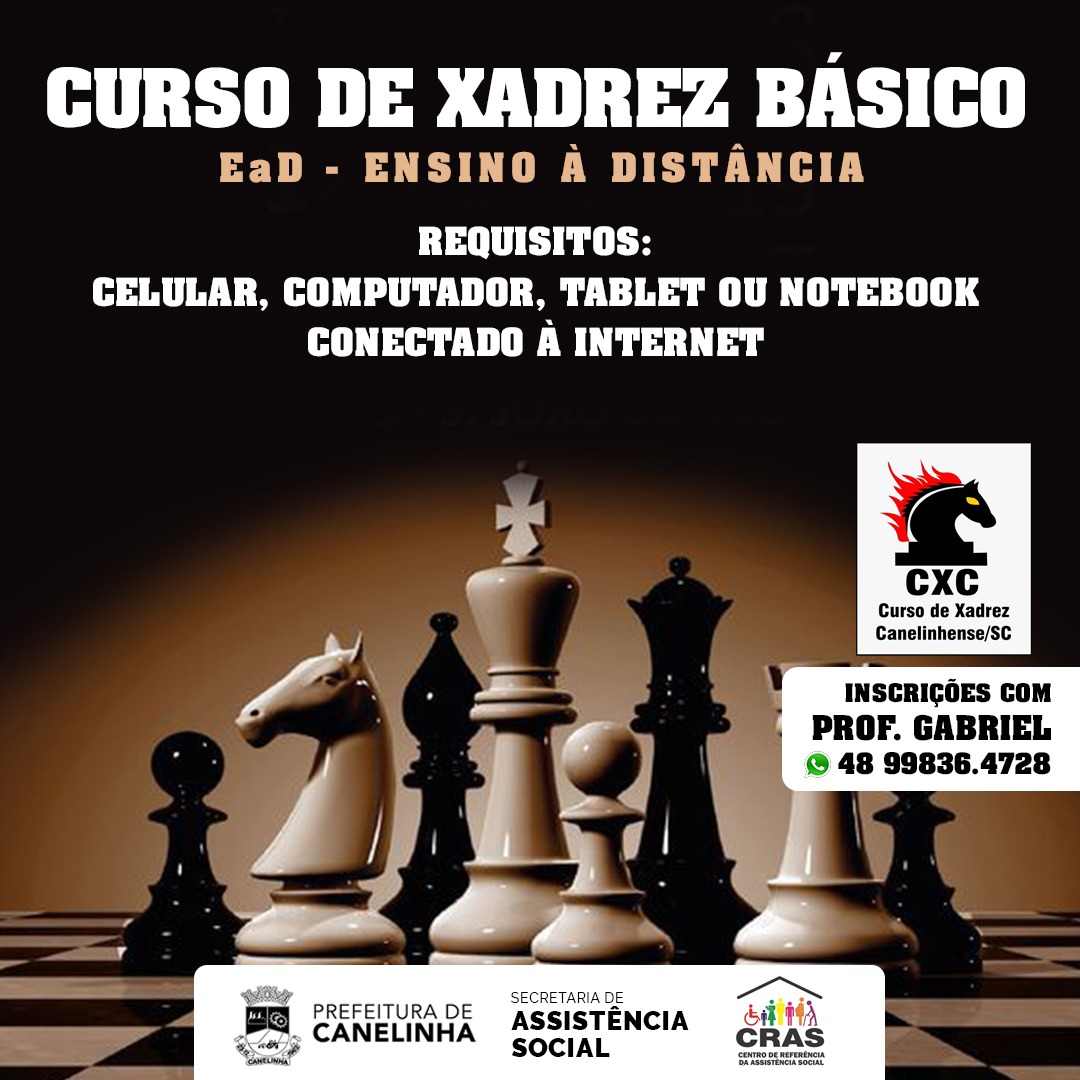 Curso Online e Gratuito de Xadrez